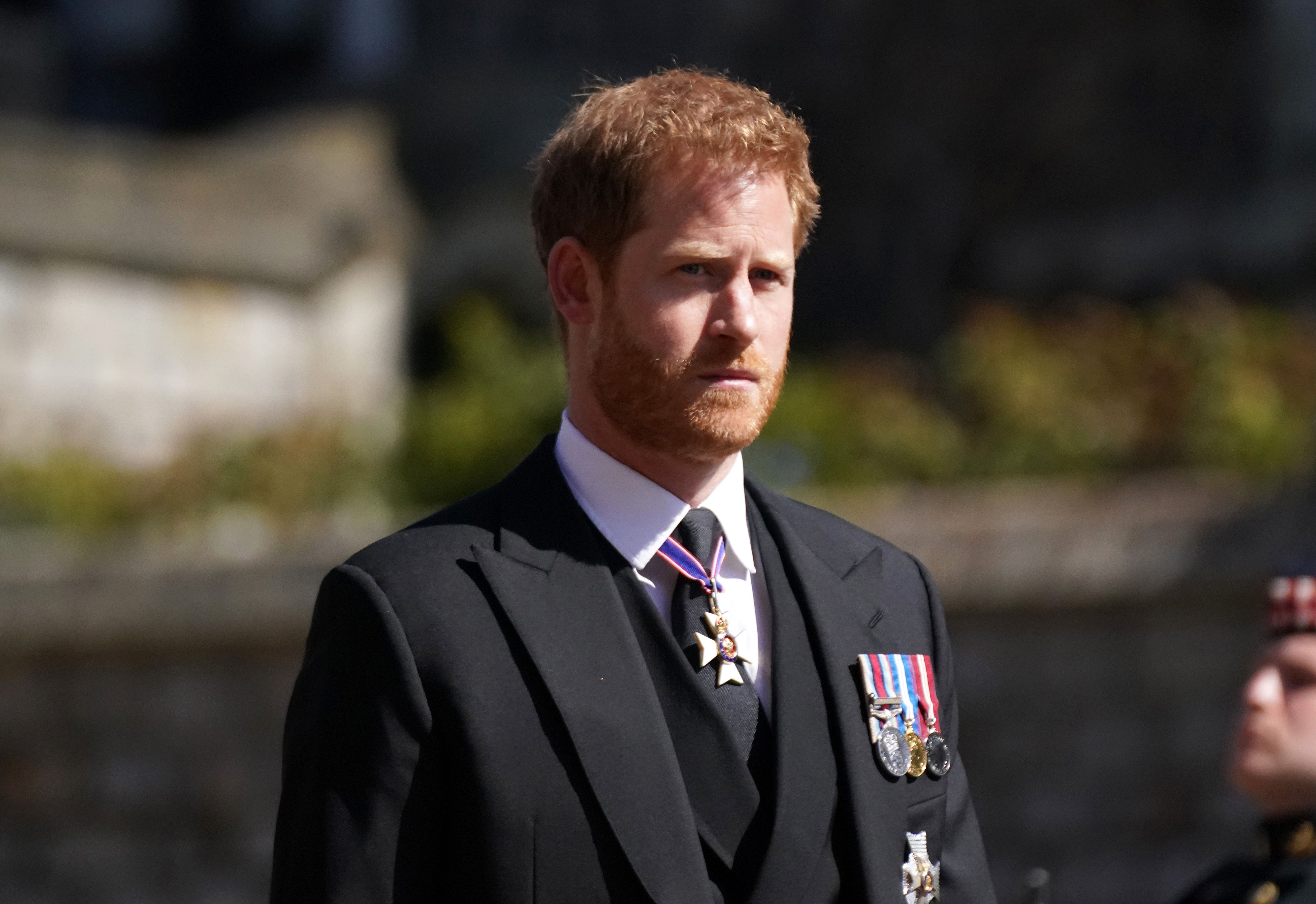 Prince Harry appears at an event.