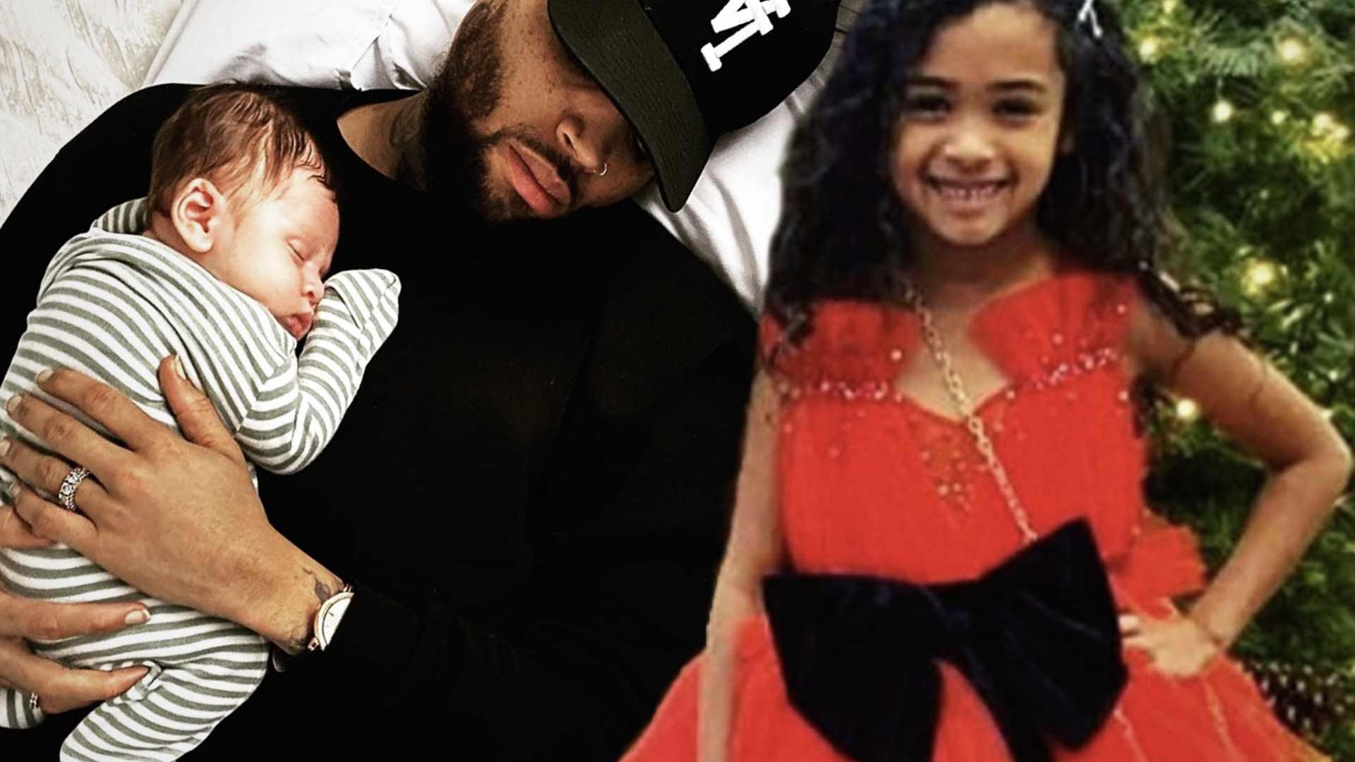 Chris Brown Shares First Snaps Of Daughter Royalty With His