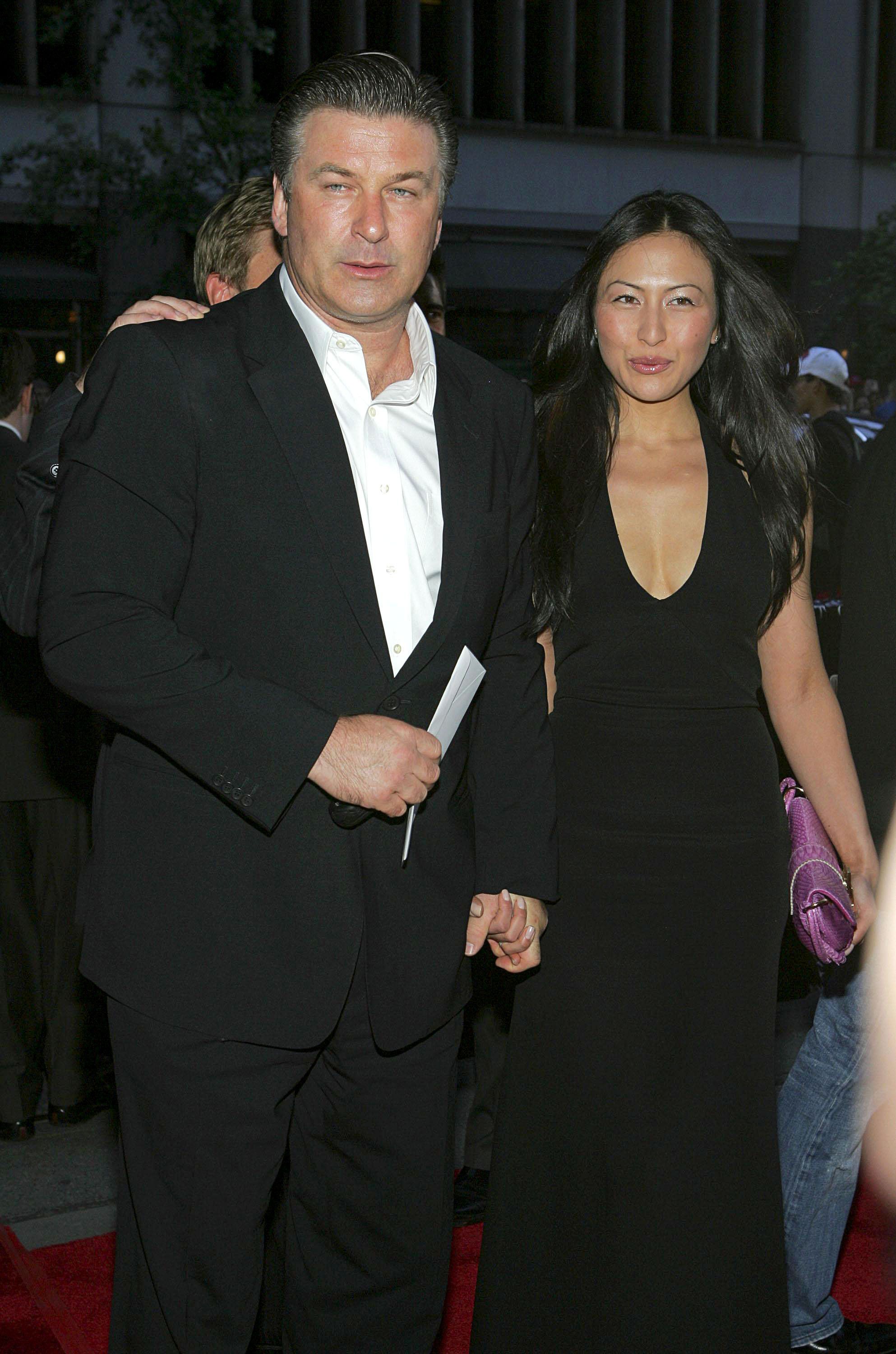 Alec Baldwin and Nicole Seidel at an event.
