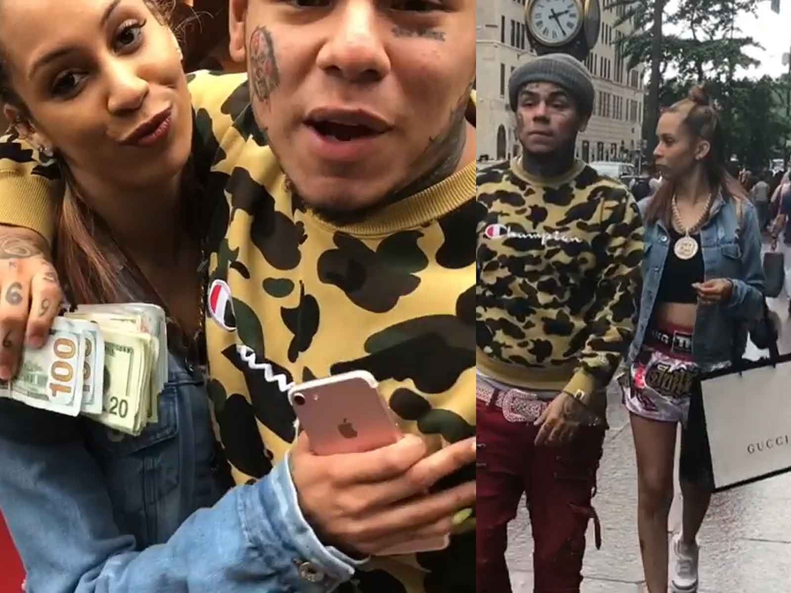 Rapper 6ix9ine Trolls Chief Keef By Taking His Baby Mama On Shopping Spree
