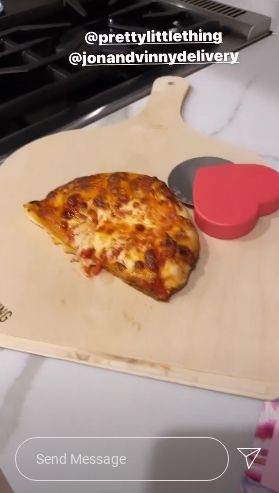Larsa Pippen shared her pizza