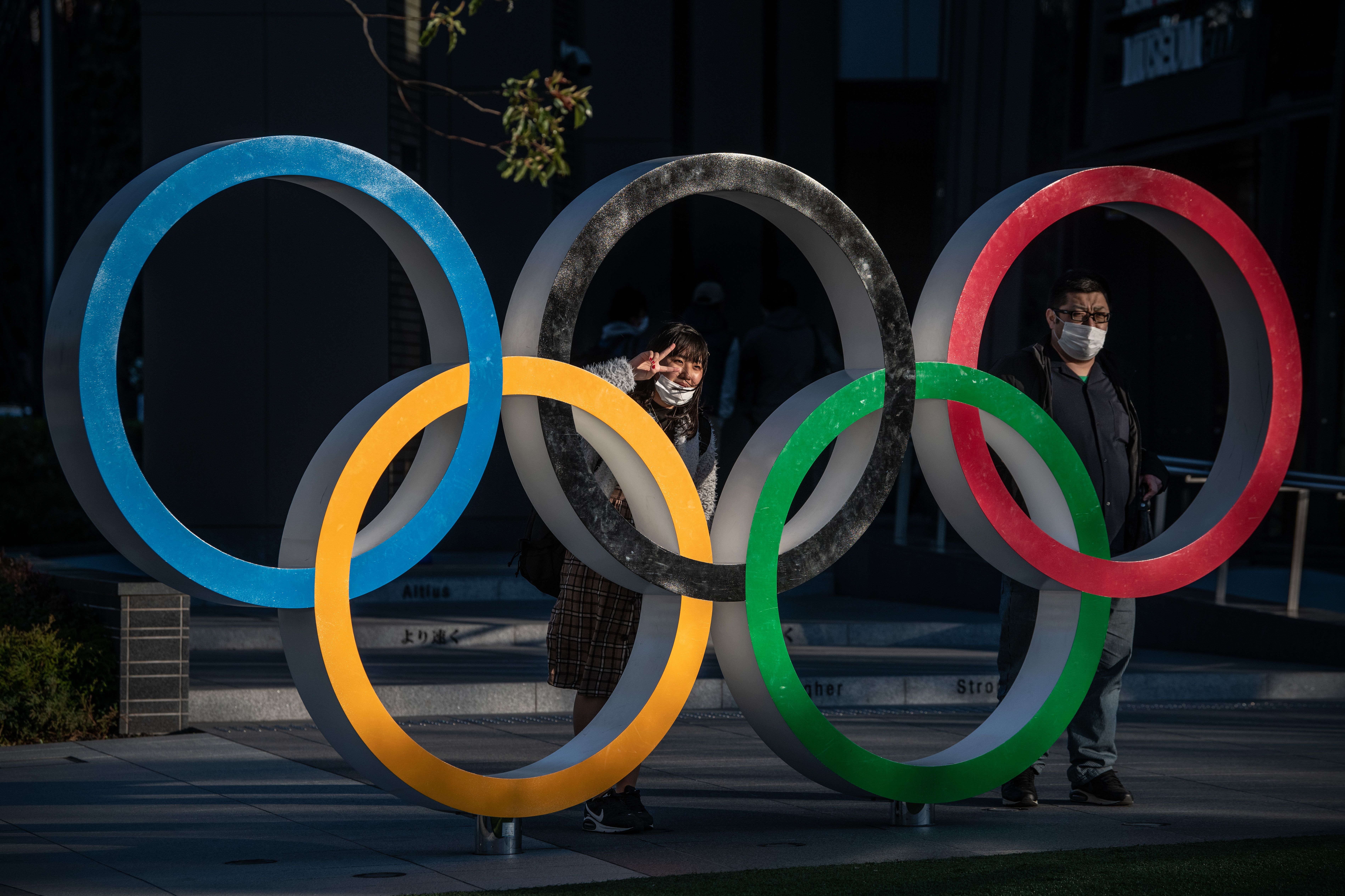 International Olympic Committee's Olympic rings.