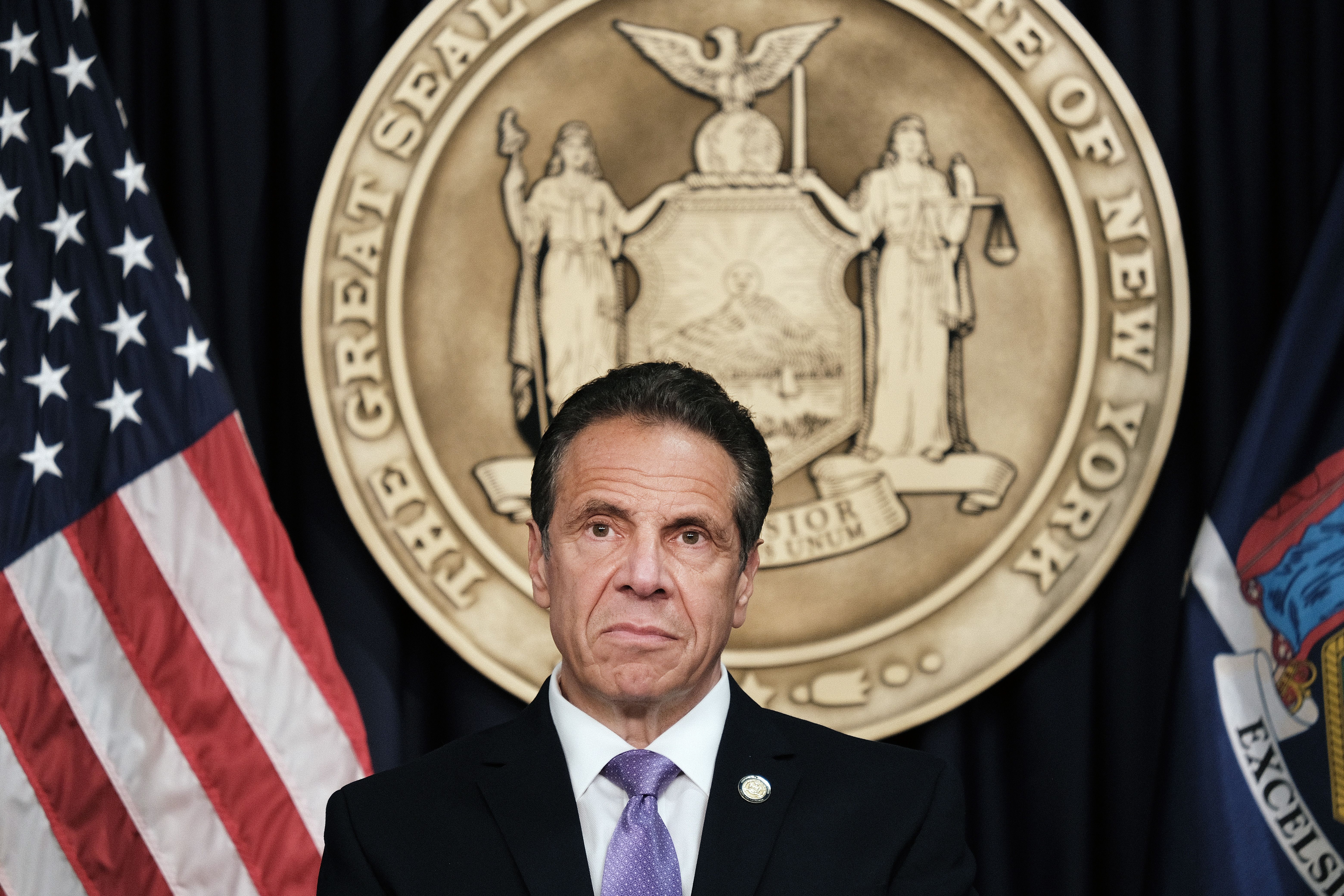 Andrew Cuomo appears at an event.