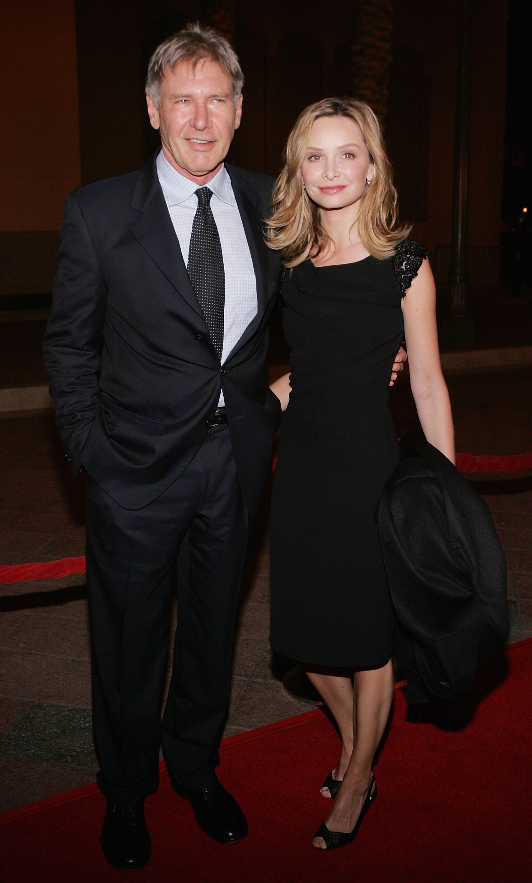 Harrison Ford and Calista Flockhart on the red carpet