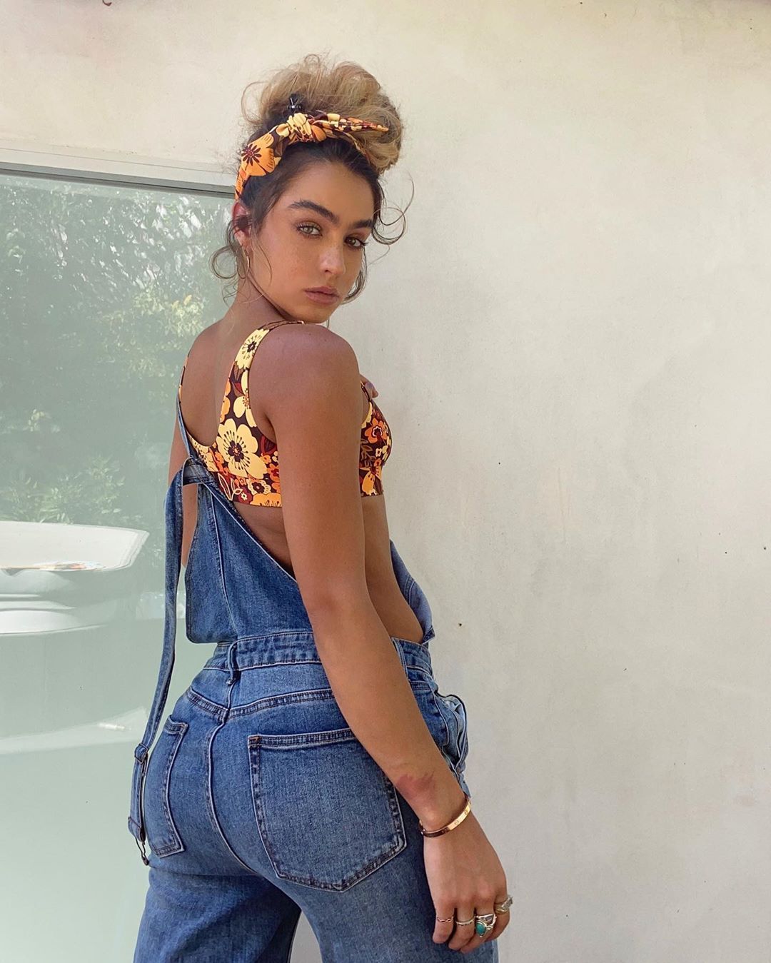 Sommer Ray in overalls