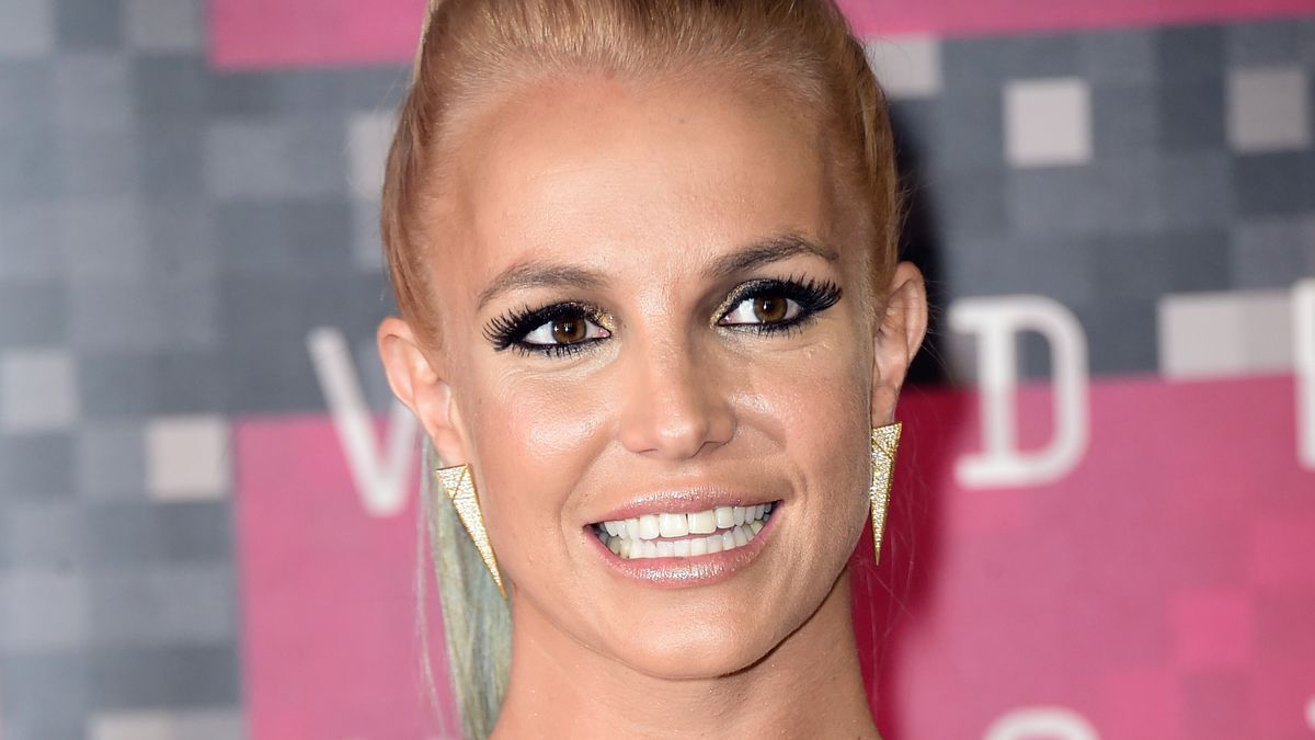 Britney Spears smiles close up