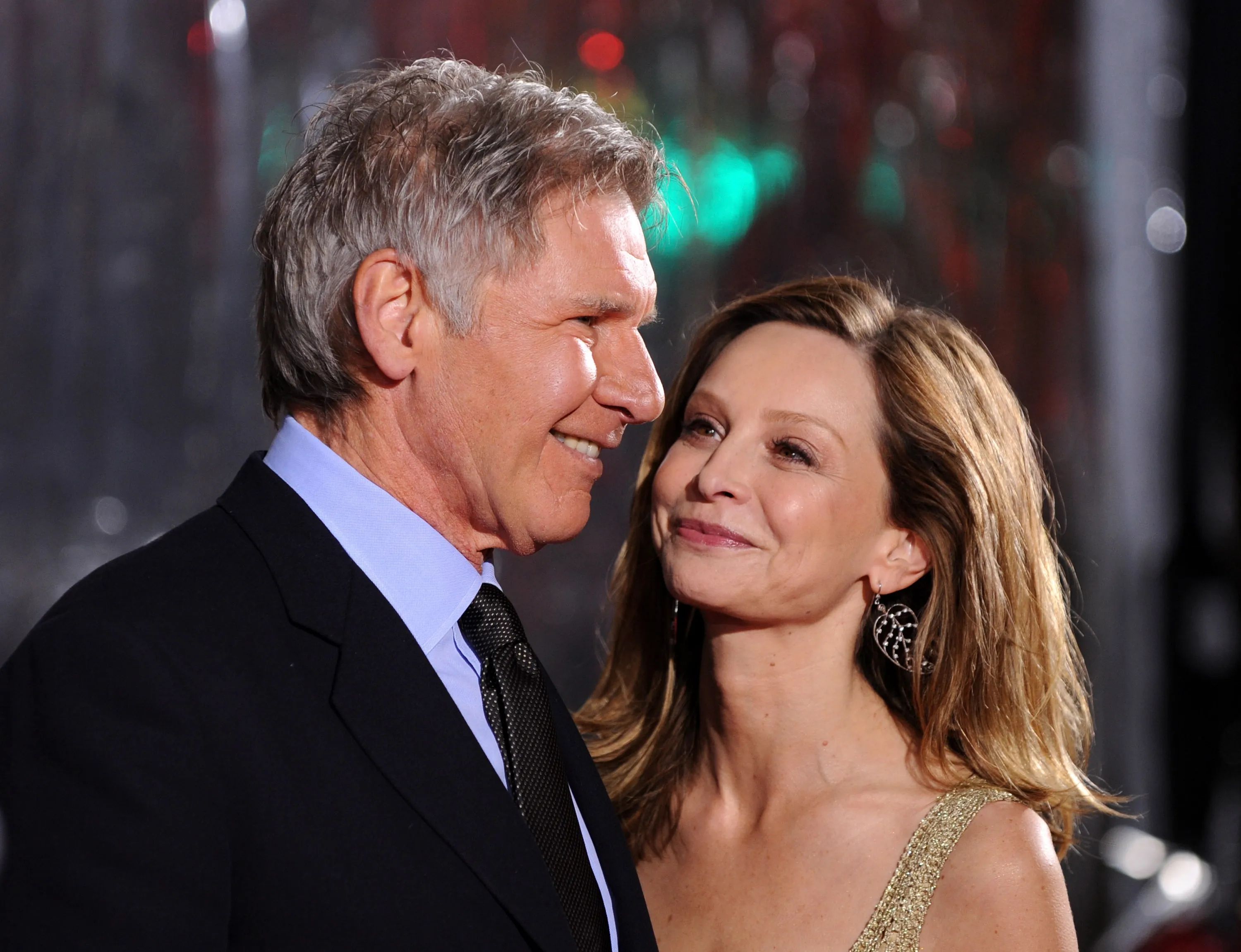 Harrison Ford and Calista Flockhart at the 2010 premiere of CBS Films' 'Extraordinary Measures.'