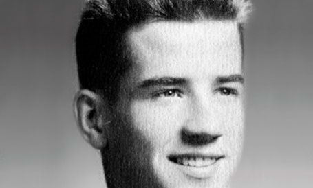 President Joe Biden as a young man.