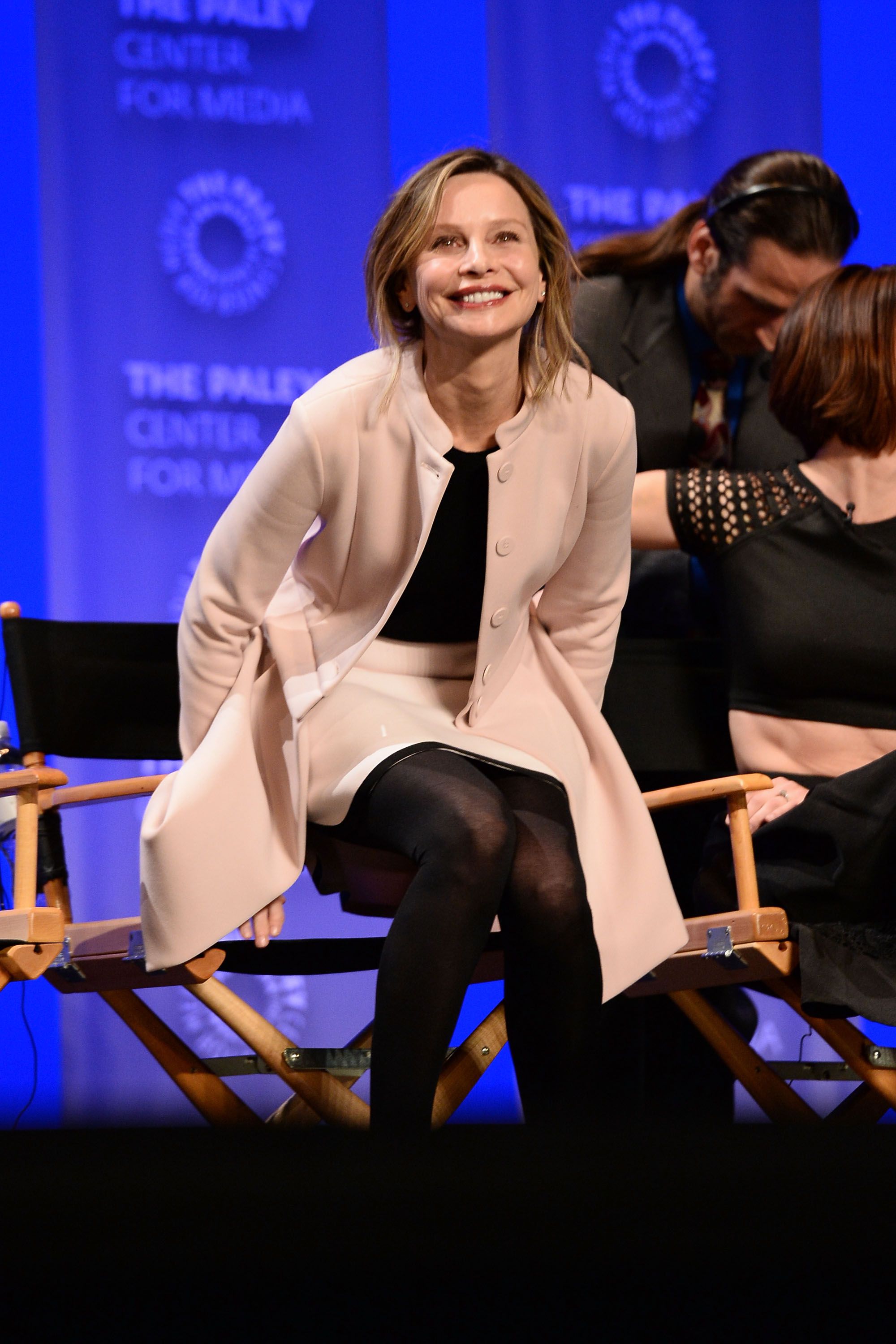  Calista Flockhart seated at an event