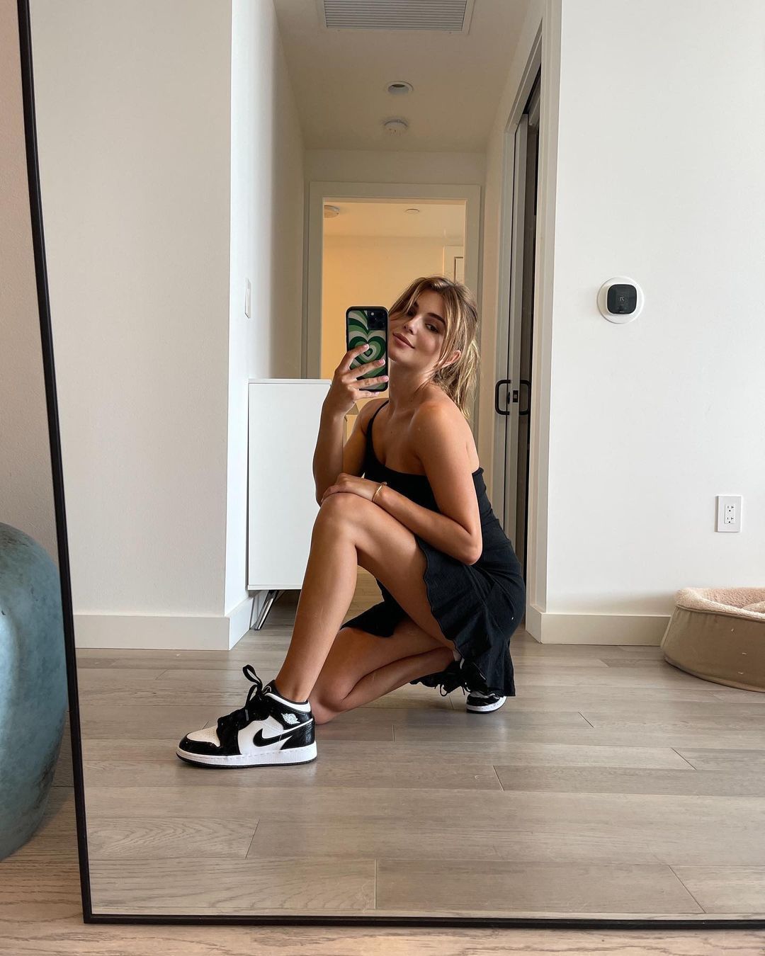 Olivia Jade home selfie in sneakers