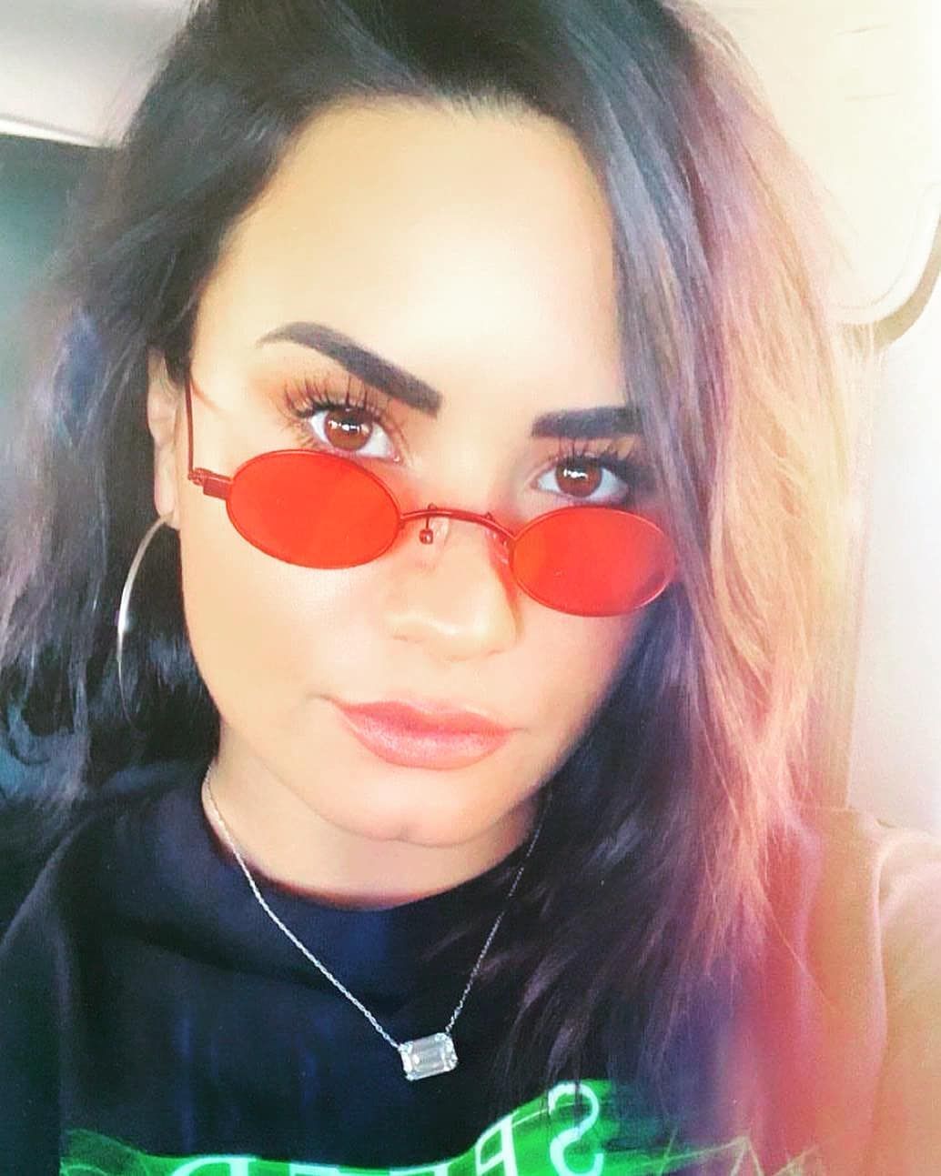 Demi Lovato selfie in glasses