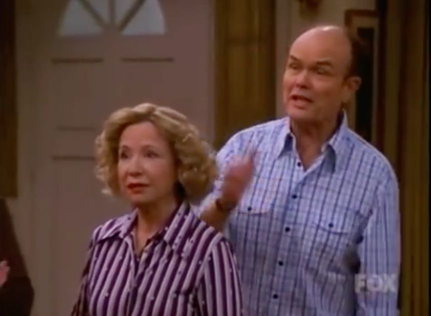 Kurtwood Smith is see on 'That 70s Show' in blue plaid shirt.