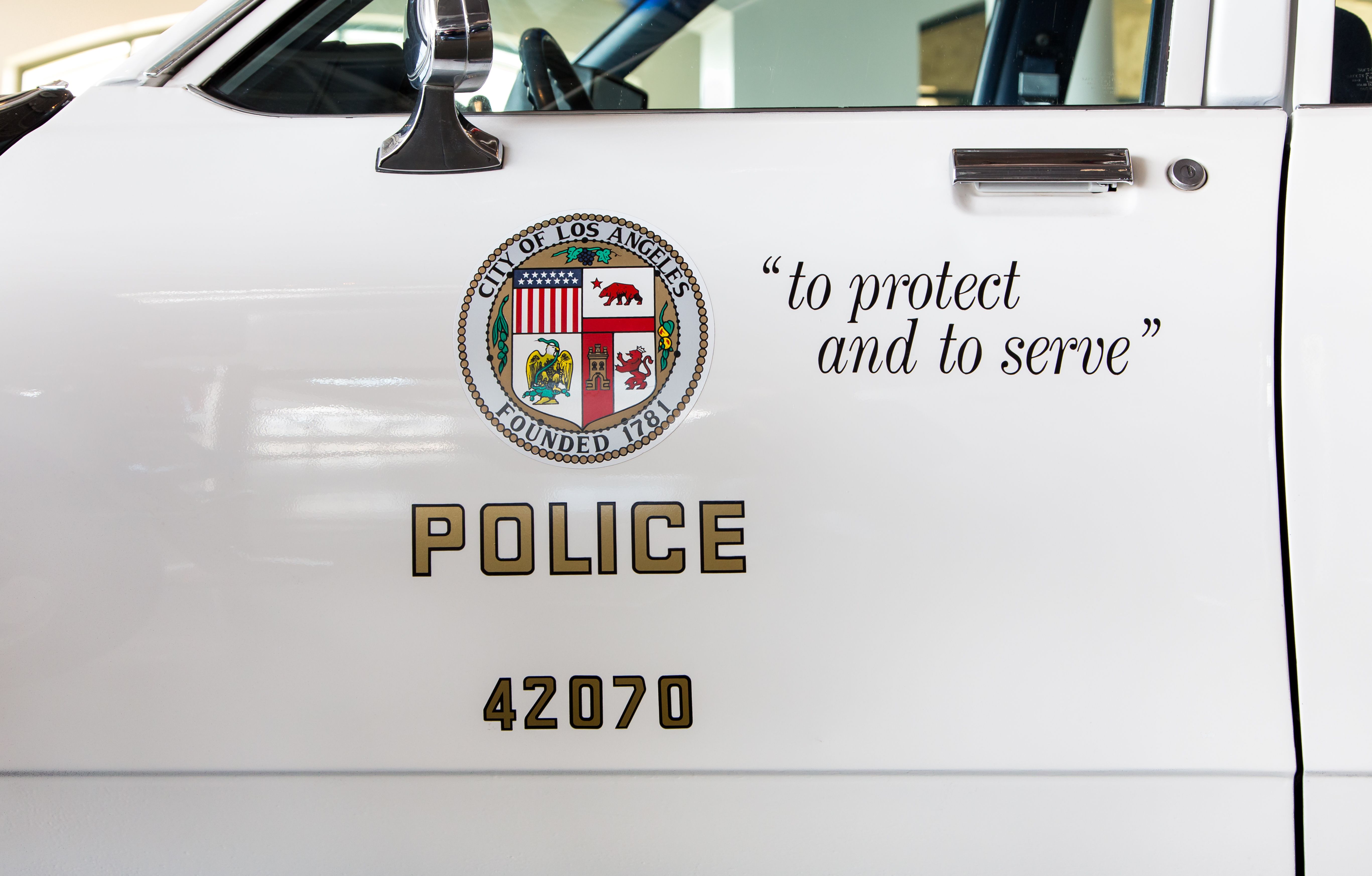 A Los Angeles Police car.