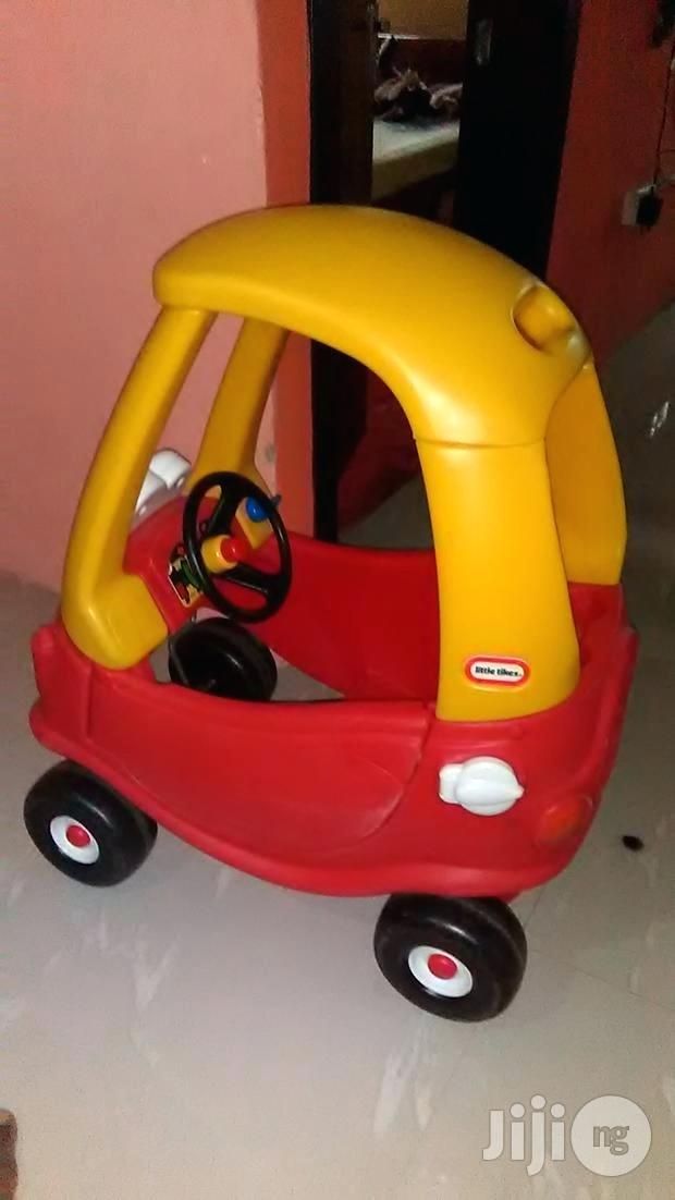 yellow and red car toy