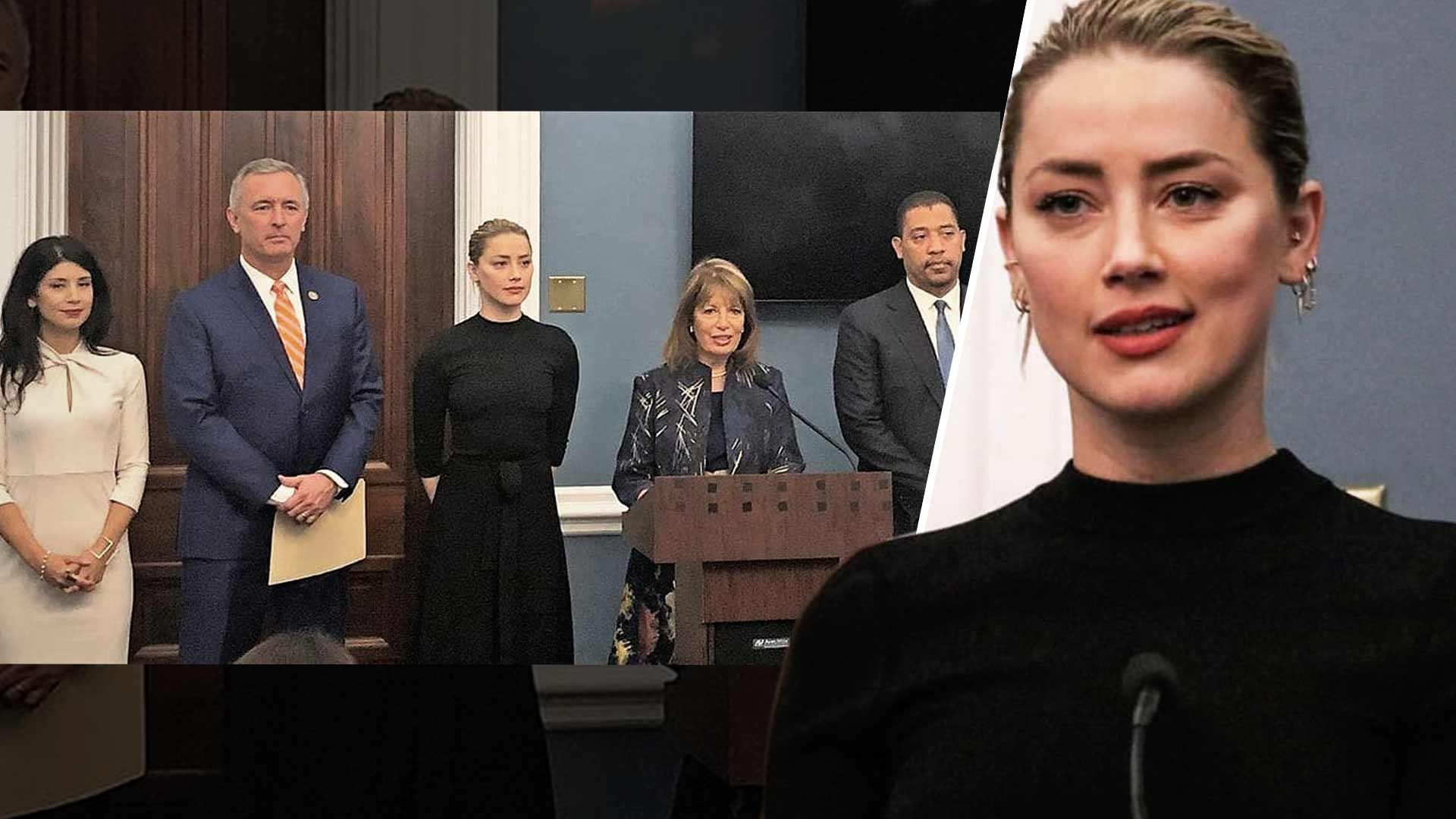 Amber Heard Speaks at U.S. Capitol to Support Revenge Porn Bill