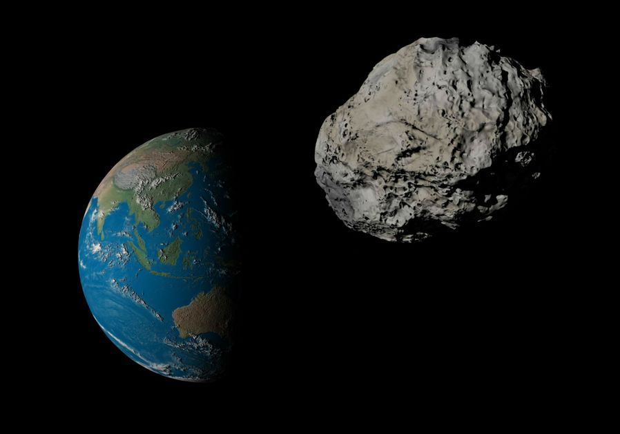 A massive asteroid approaches Earth.