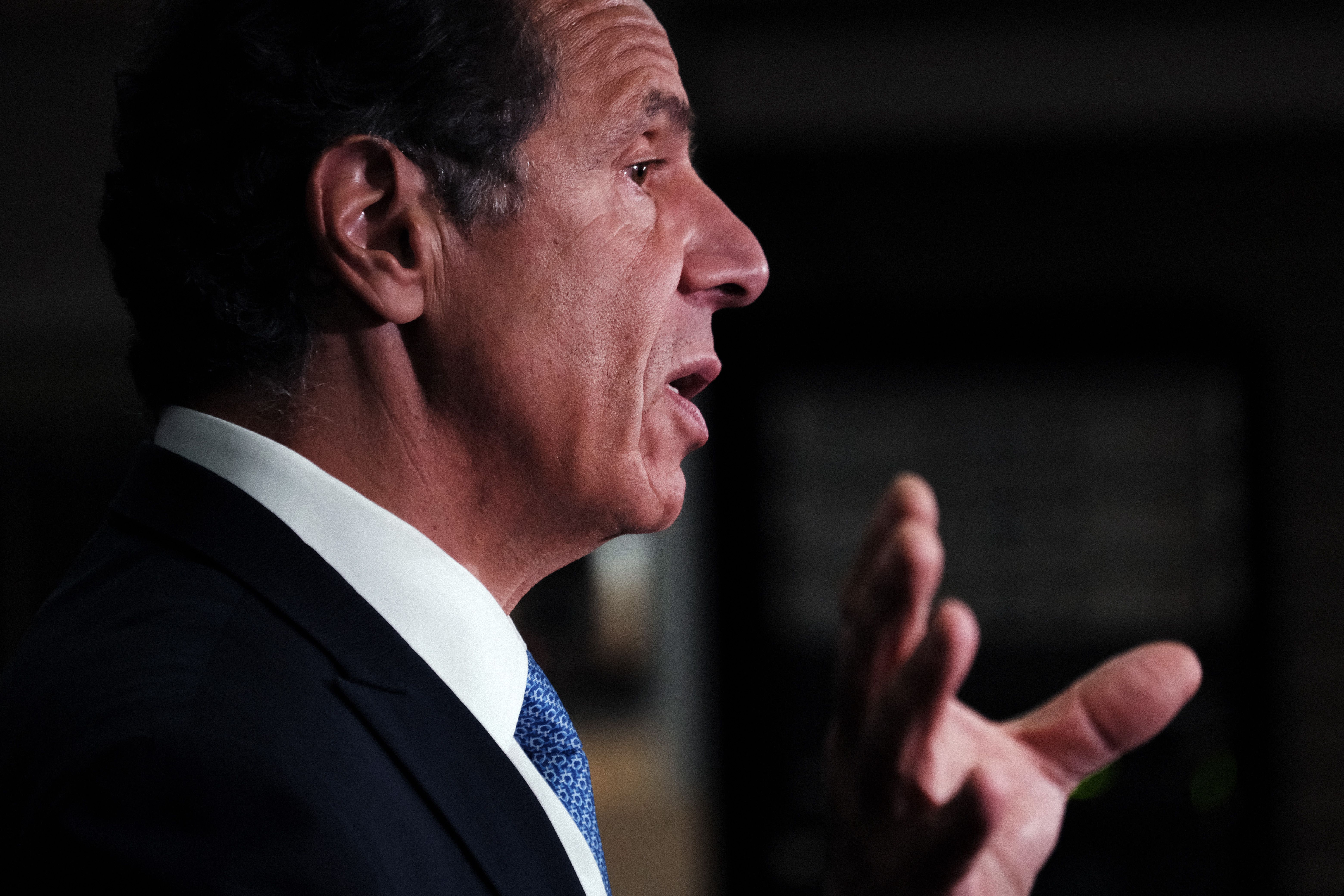 Andrew Cuomo speaks at an event.