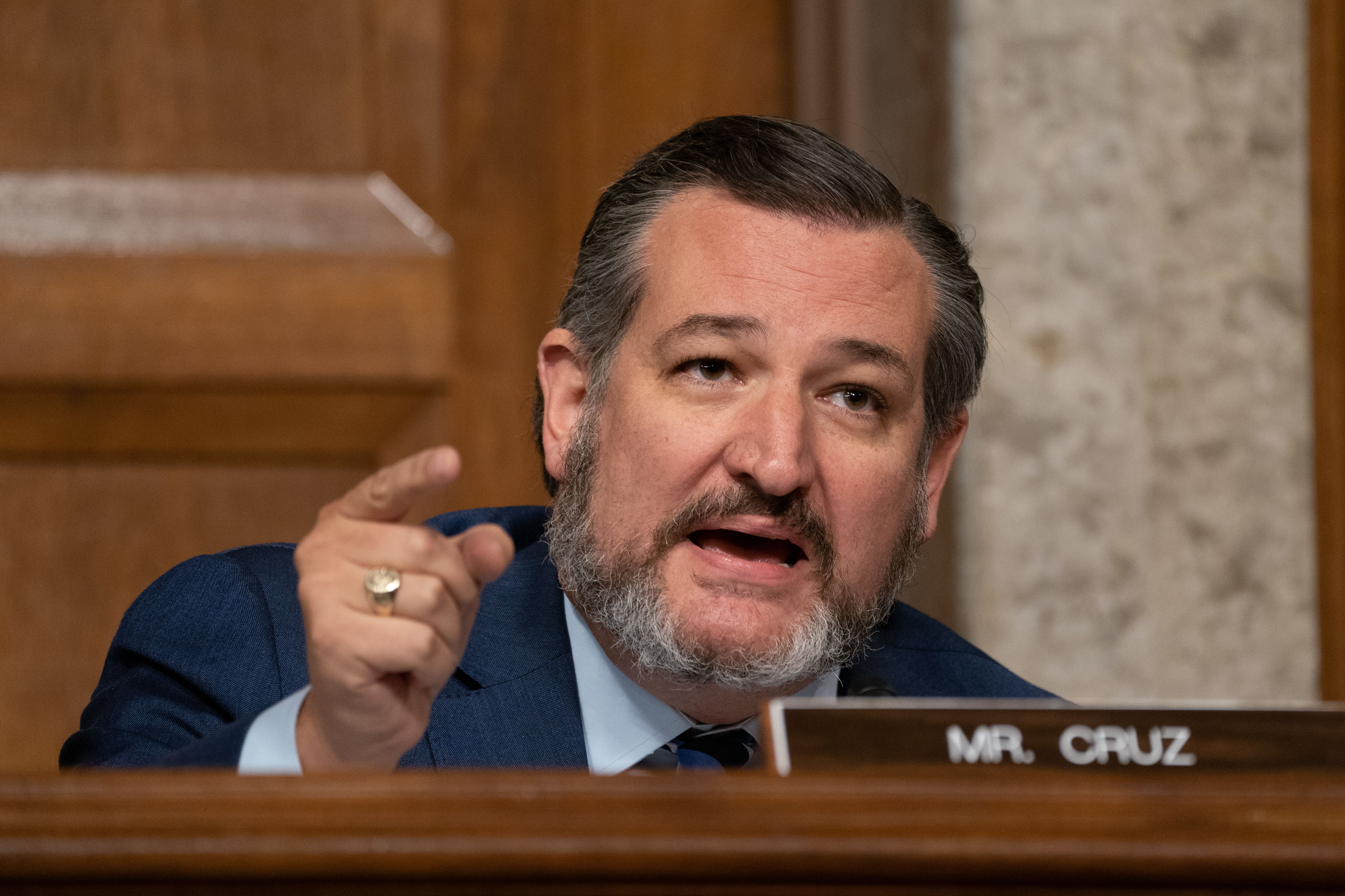 Ted Cruz speaks in the Senate.