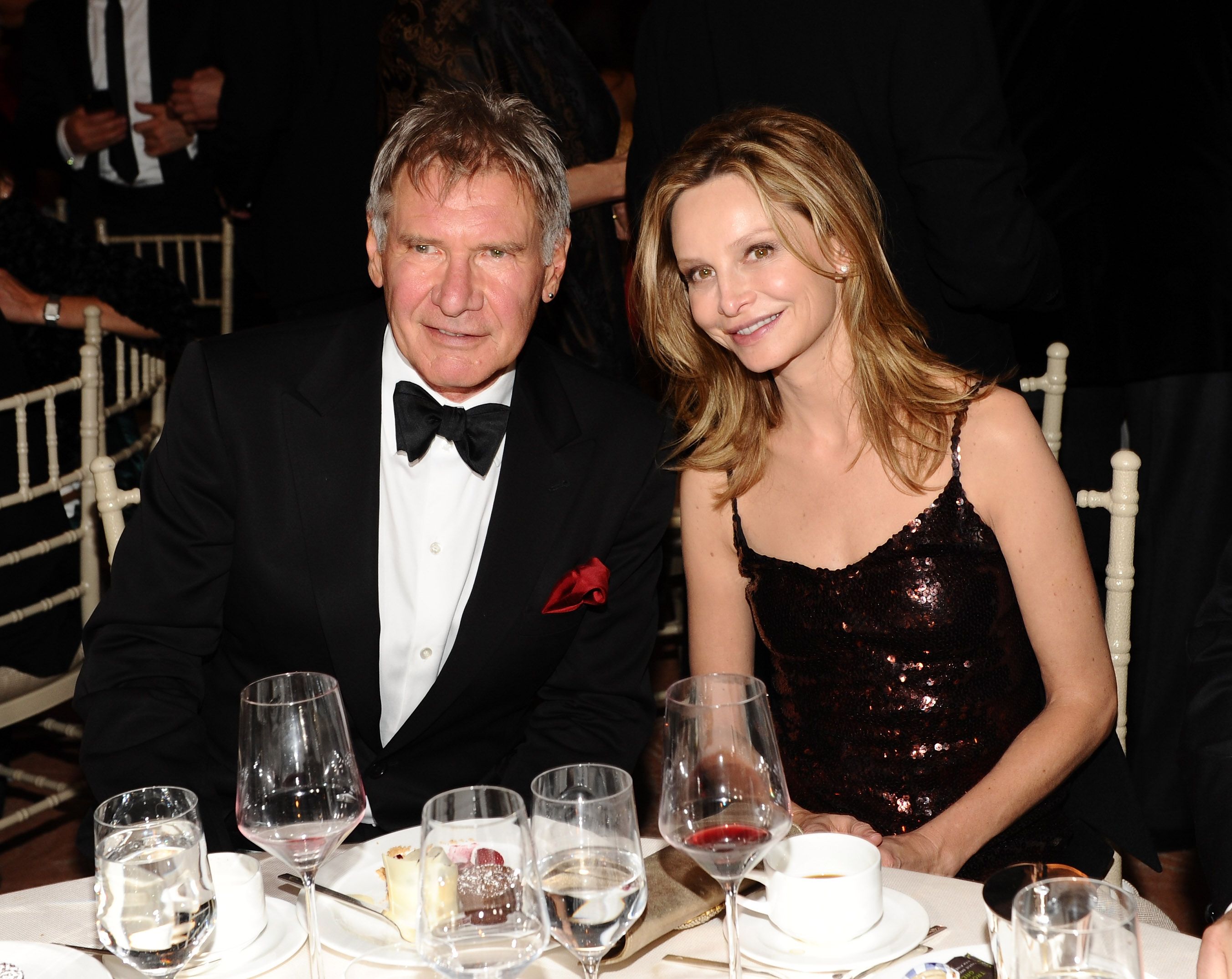 Harrison Ford and actress Calista Flockhart at the Santa Barbara International Film Festival's 5th Annual Kirk Douglas' Excellence In Film Awards in 2010.
