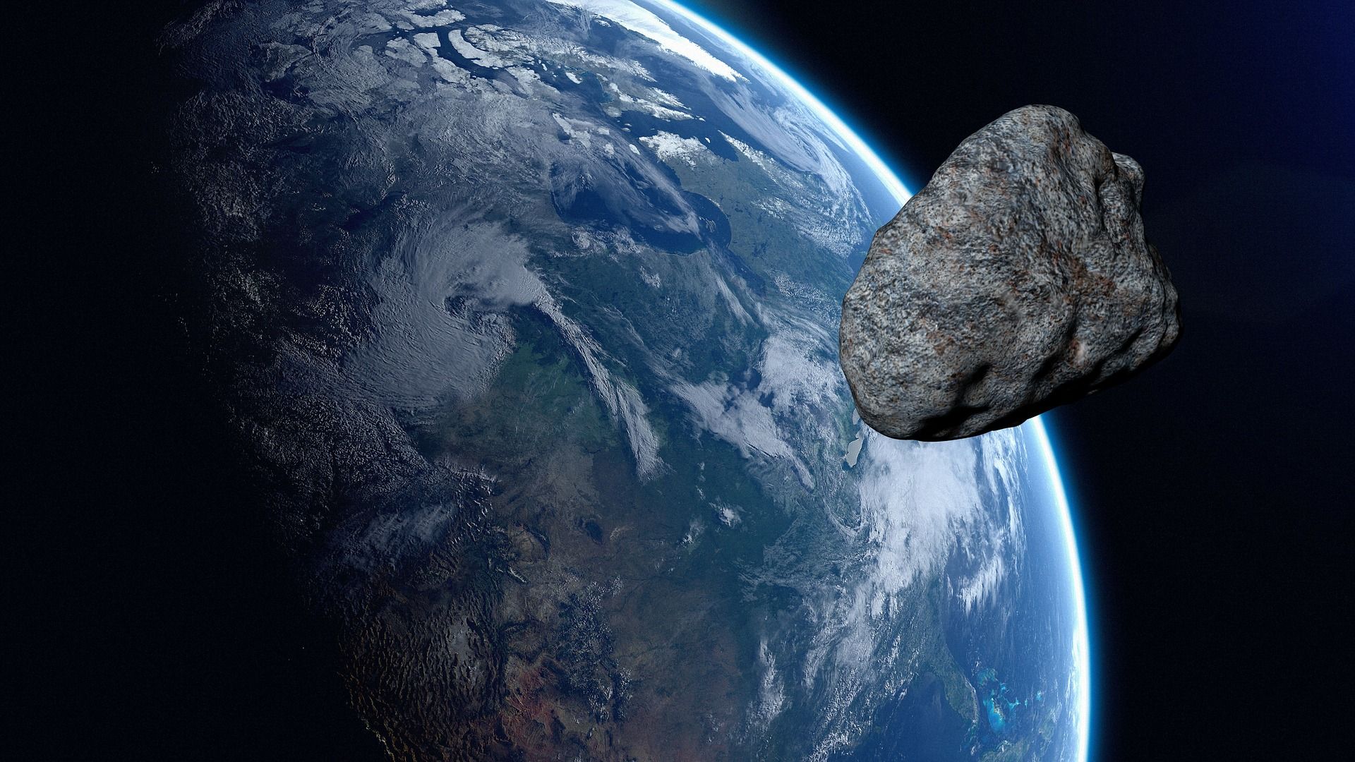 A massive asteroid approaches Earth.
