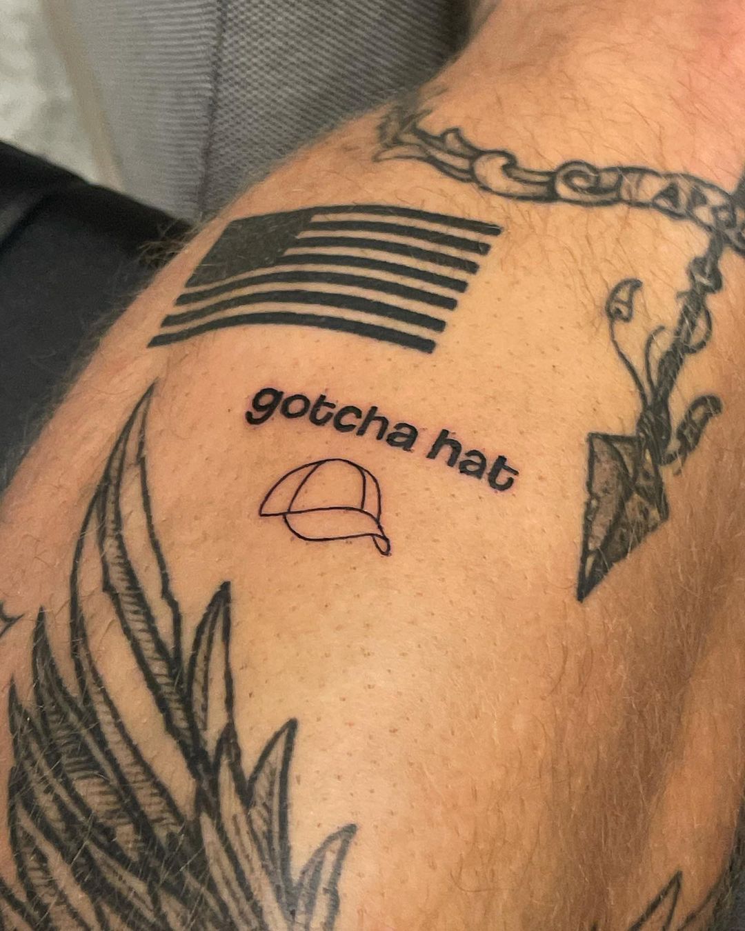 Jake Paul Trolls Floyd Mayweather By Getting Gotcha Hat Tattoo Following Brawl