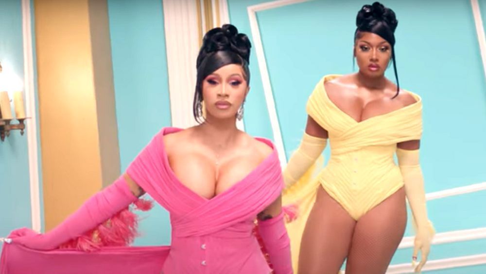 Cardi B and Megan Thee Stallion in the 'WAP' video