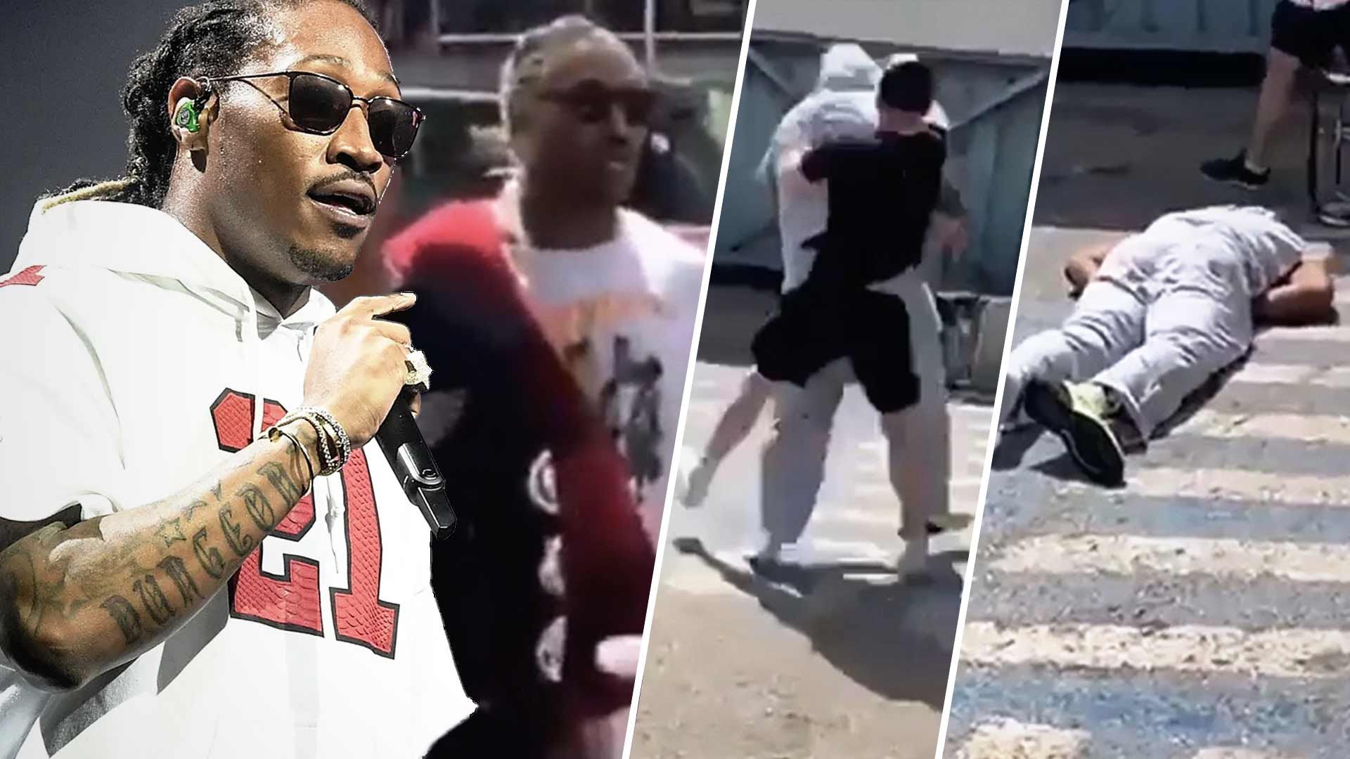 Rapper Future S Bodyguard Knocked Out Cold In Shocking Video After
