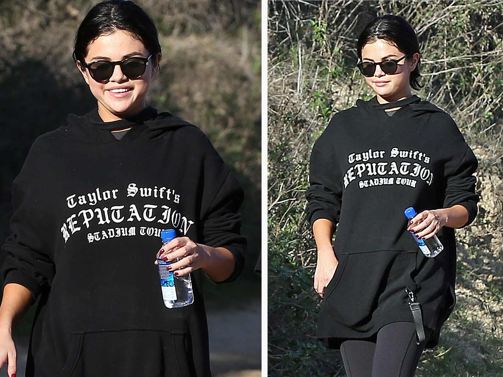 Selena Gomez Looks Happy Healthy While Repping Taylor