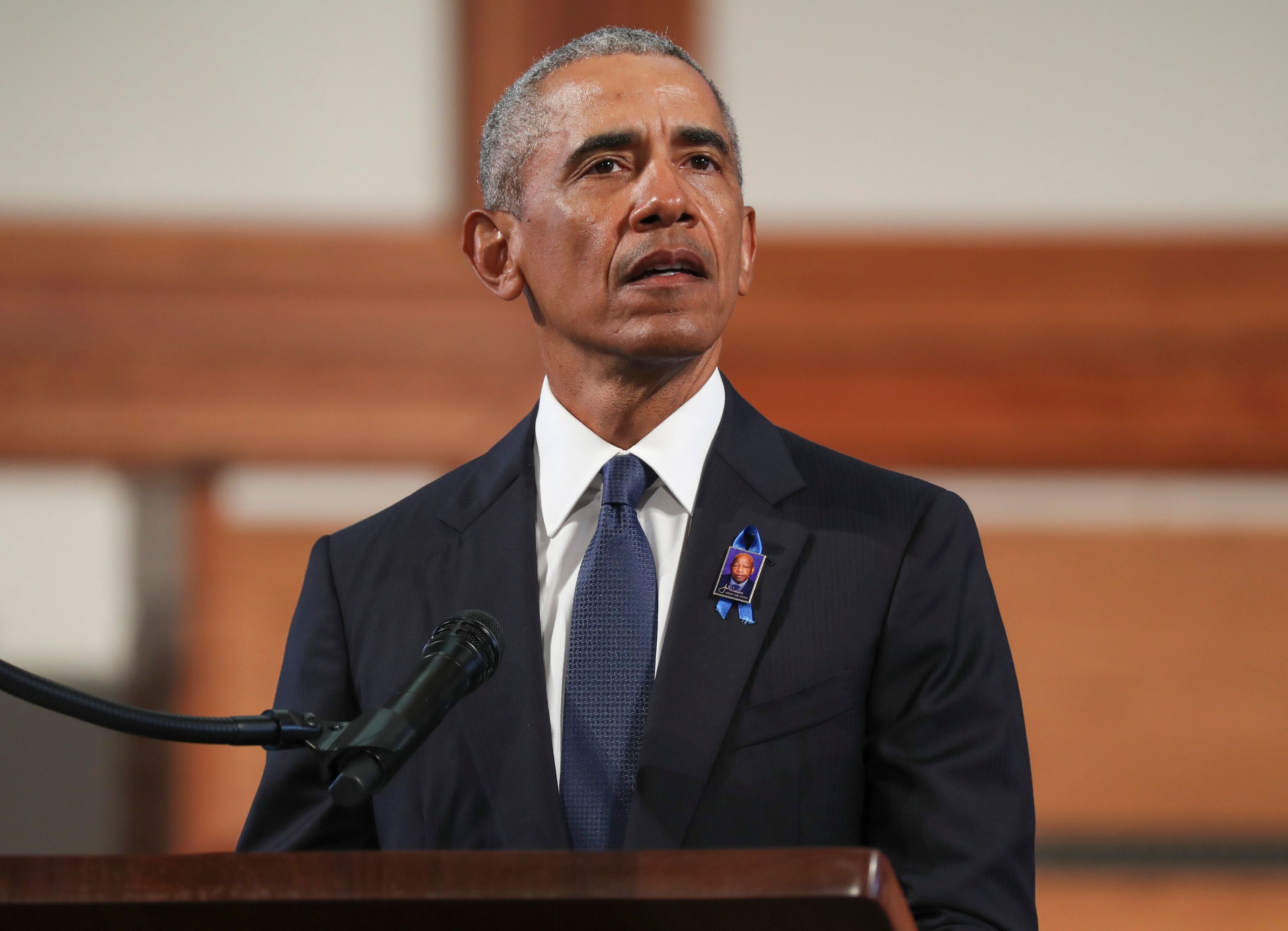Barack Obama speaks at an event.