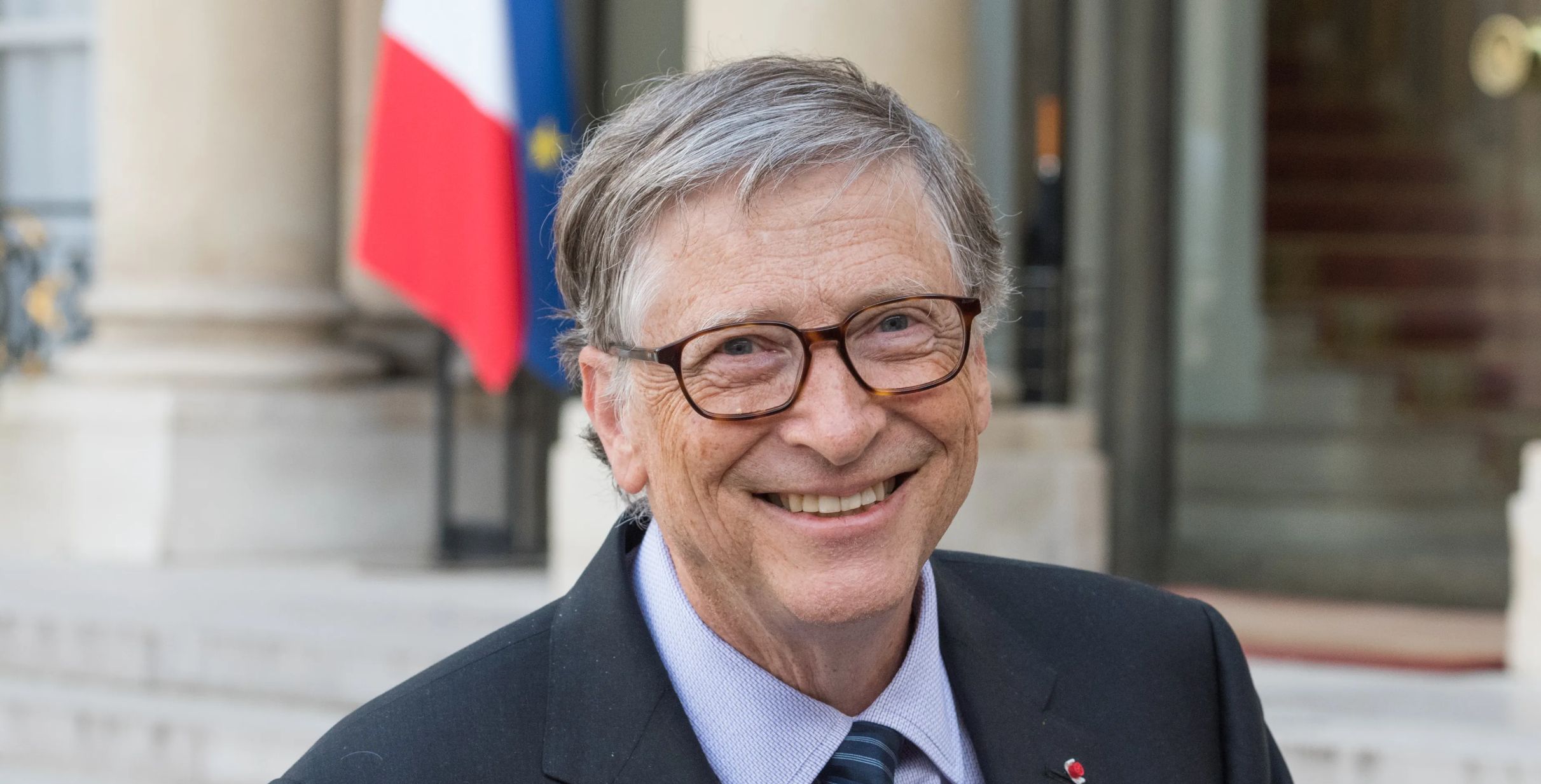 Microsoft co-founder Bill Gates poses for photographs.