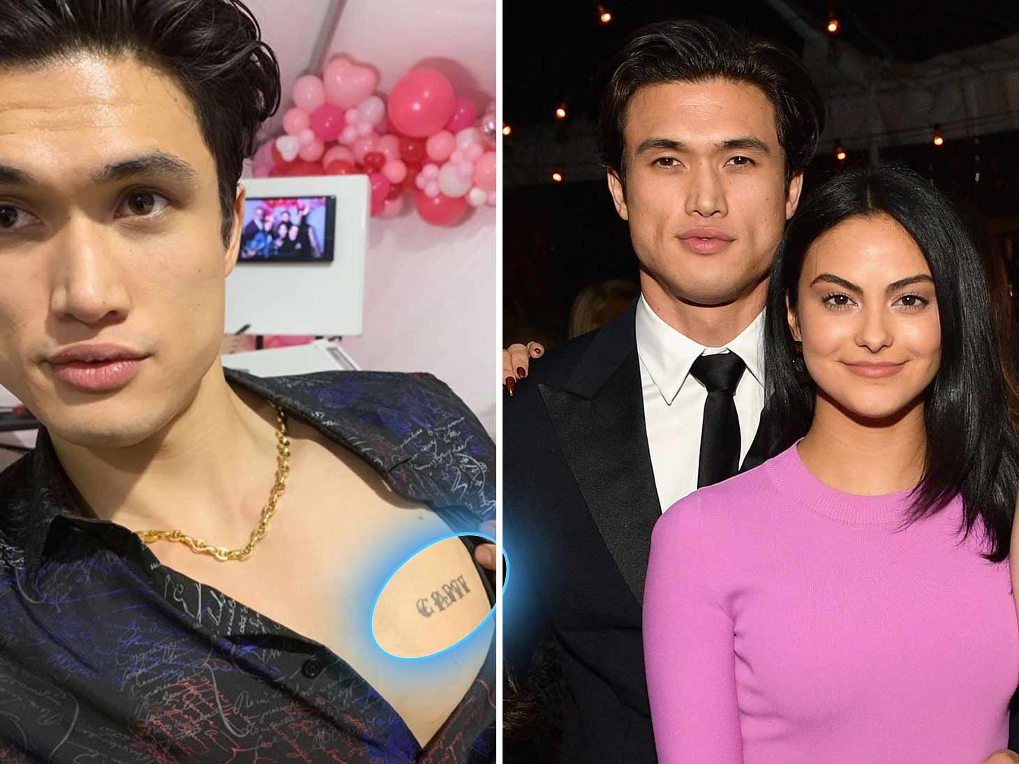 Riverdale Star Charles Melton Got His Girlfriend Camila Mendes Name Tattooed On His Chest
