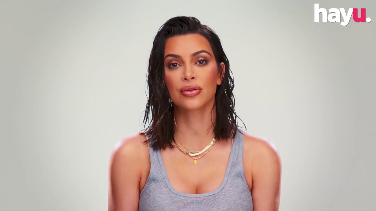 Kim Kardashian photographed during an interview