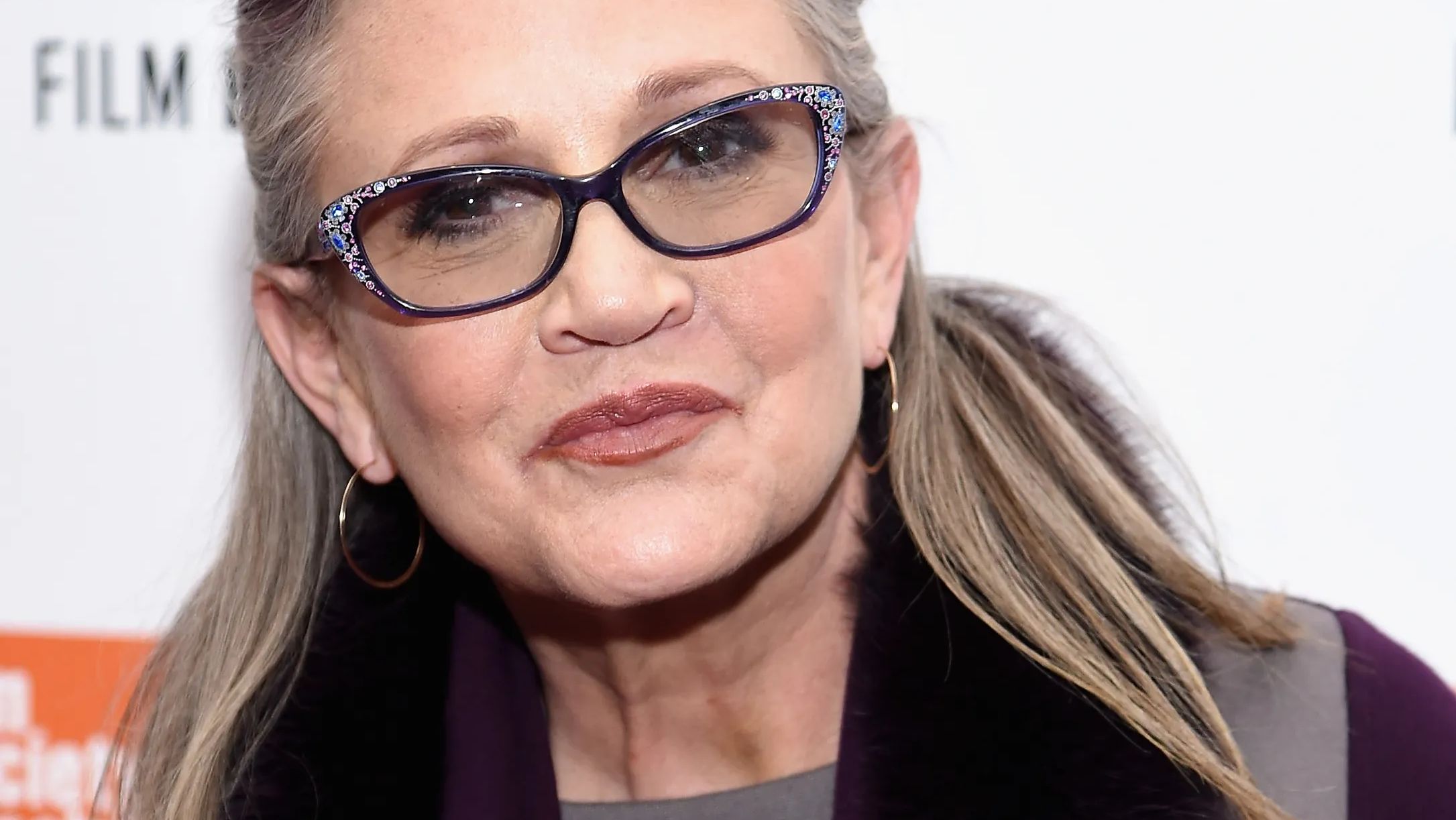 Carrie Fisher close up