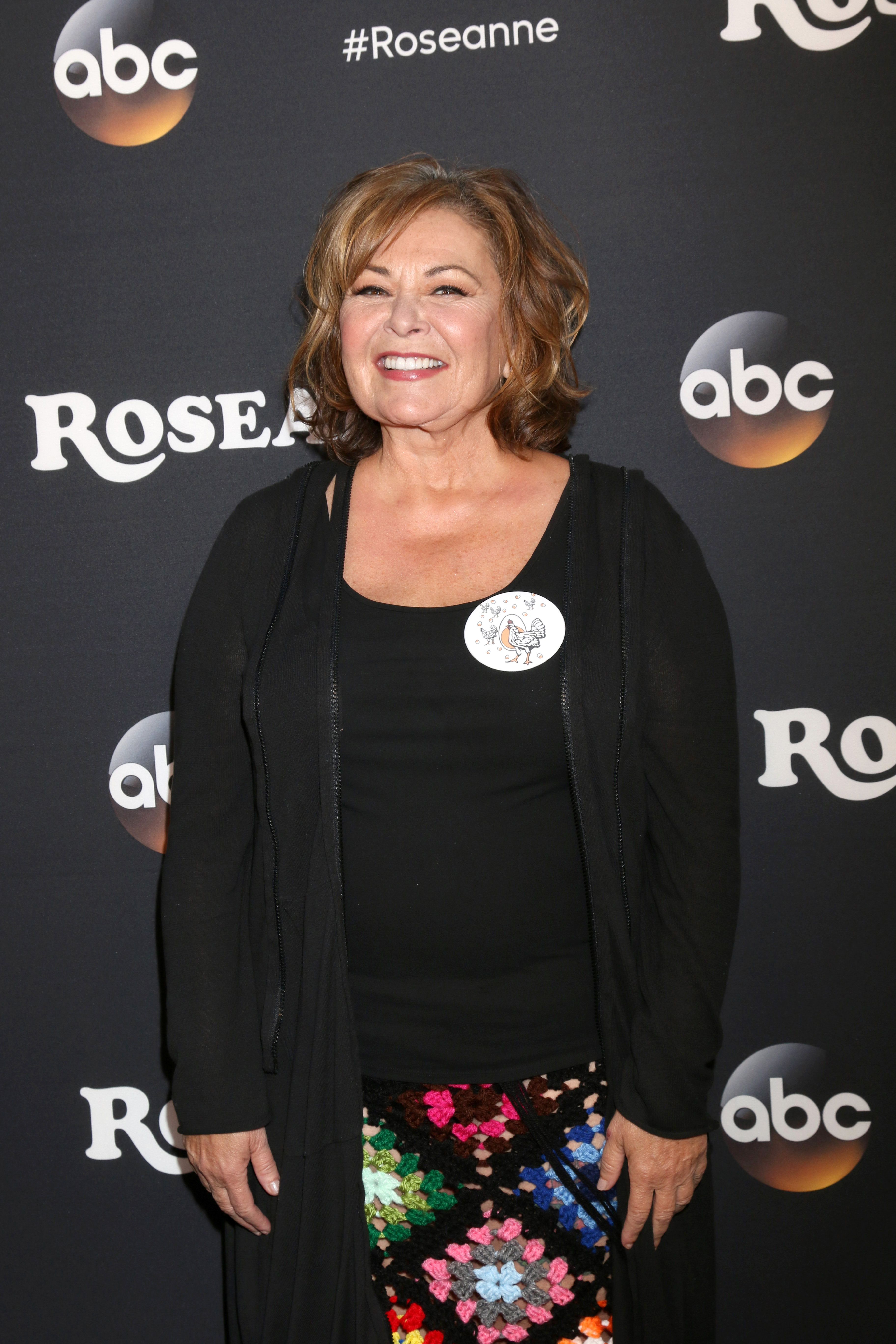 Roseanne Barr on the red carpet of her revived ABC sitcom, 'Roseanne.'