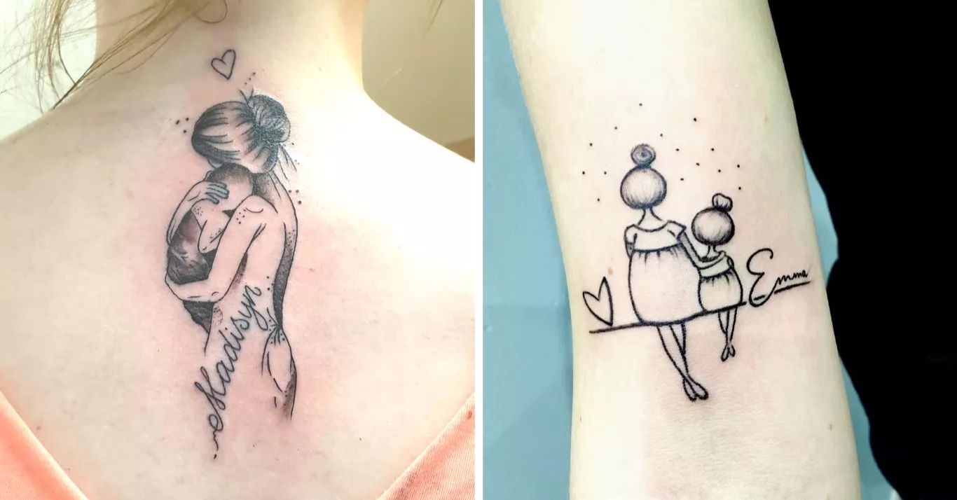 Parent Tattoo Designs / Tree Mom Tattoo Design | Tattoos for daughters