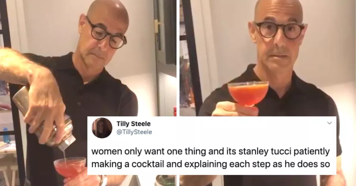 Stanley Tucci Mixing The Perfect Cocktail Is The Relaxing Video We Need Right Now