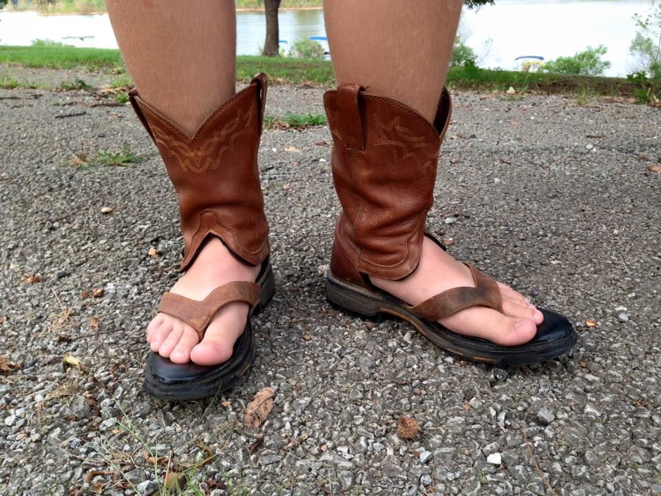 Indulge Your Inner Redneck With Cowboy Boot Sandals This Summer