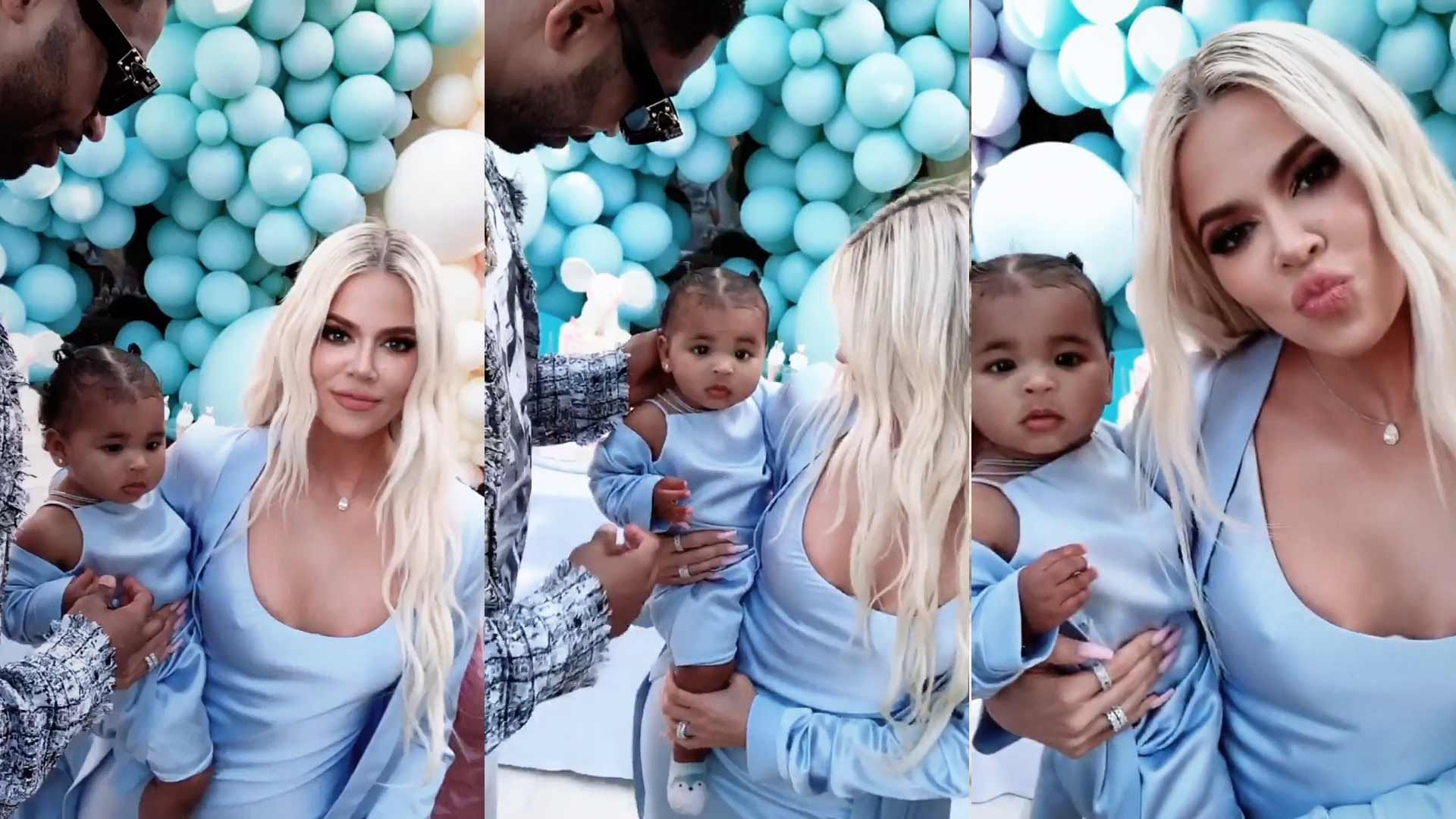 Tristan Thompson Seen At True S 1st Birthday With Khloé