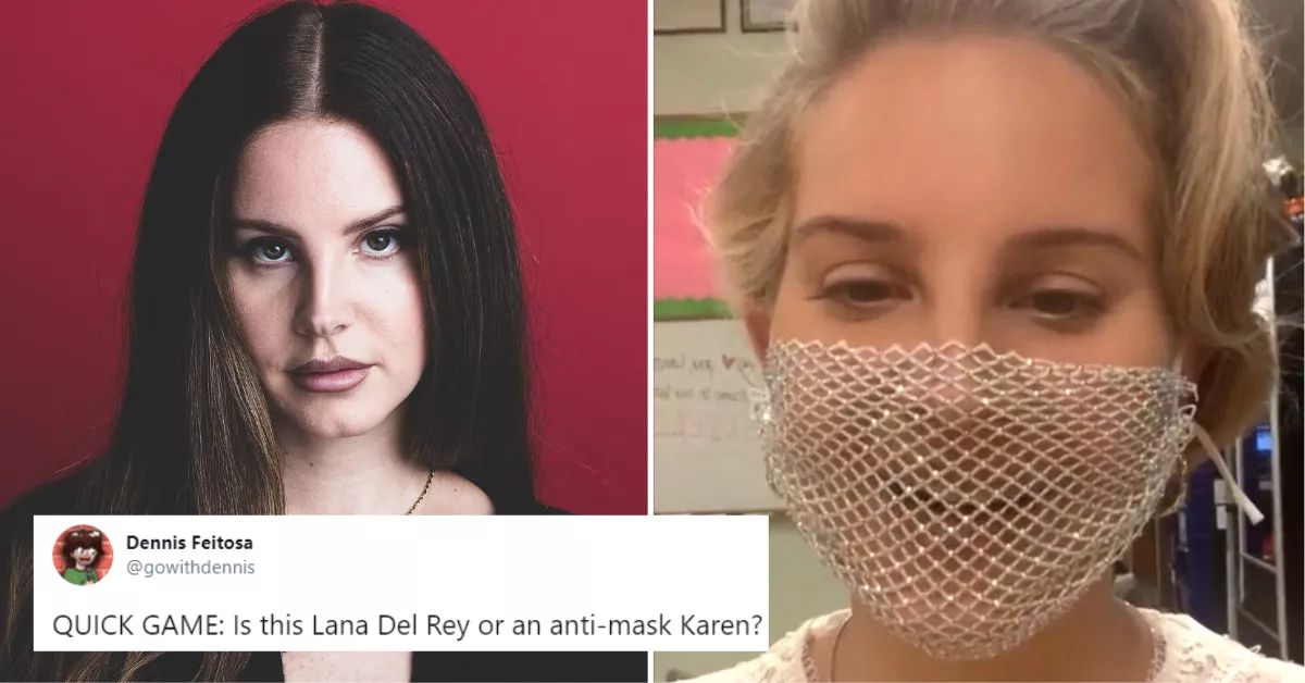 Lana Del Rey Slammed For Wearing Useless Mesh Face Mask To Meet Fans