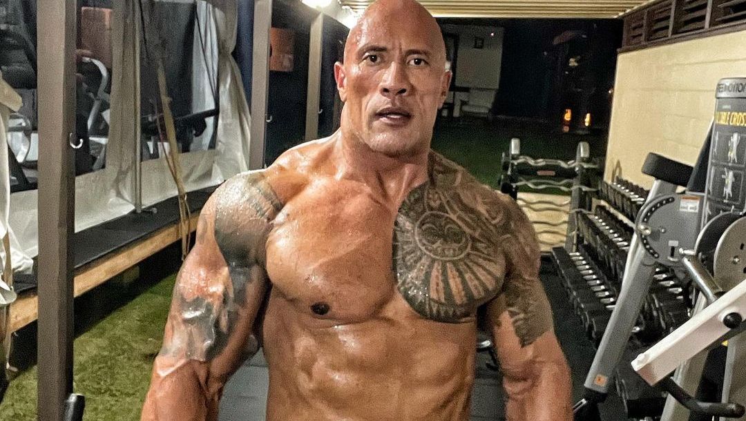Dwayne The Rock Johnson Flaunts Insanely Ripped Body While Training